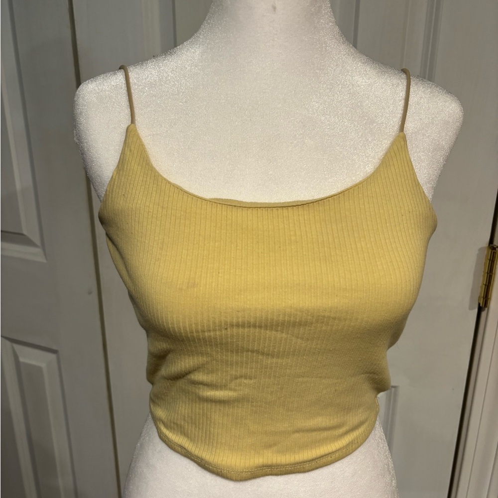 Garage Mustard Ribbed Camisole